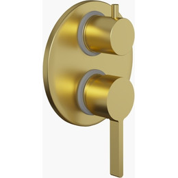 Смеситель для ванны Paini Brera 74PJ6911, матовое золото - фото 