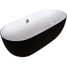Ванна отдельностоящая Grossman 150x75 см GR-2401MB, черный - фото 