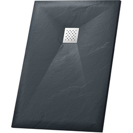 Поддон каменный Grossman Strong 100x90 см GR-S290100Q, графит матовый - фото 