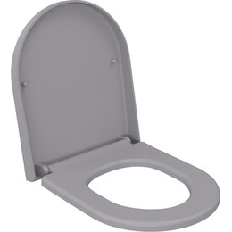 Сиденье с крышкой для унитаза Ambassador Nord микролифт 132T20301, серый матовый - фото 