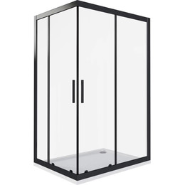 Душевое ограждение Bas Cofe CR-120-80-C-B 120x80 см, чёрный/прозрачное - фото 