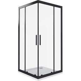 Душевое ограждение Bas Cofe CR-80-C-B 80x80 см, чёрный/прозрачное - фото 