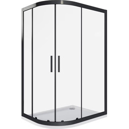 Душевое ограждение Bas Cofe R-120-C-B 120x80 см, чёрный/прозрачное - фото 