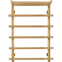 Полотенцесушитель водяной Secado Турин 1 СП с полкой П6 500x800 мм, бронза - фото 