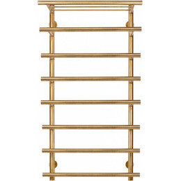 Полотенцесушитель электрический Secado Турин 6 с полкой П8 500x1000 мм (возможность скрытого подключения) бронза - фото 