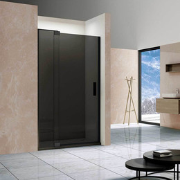 Душевая дверь Vincea Extra 90-100 см VDP-1E9010CGB (стекло 8 мм), черный/тонированное - фото 