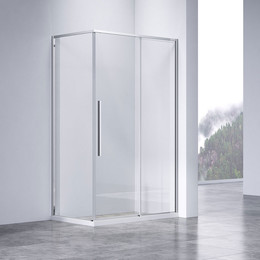 Душевое ограждение Vincea Slim-N 100х80 см VSR-4SN8010CL, хром/прозрачное - фото 