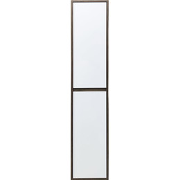 Пенал подвесной Эстет Monaco Wood 35 см R ФР-00010689, белый/тёмное дерево - фото 