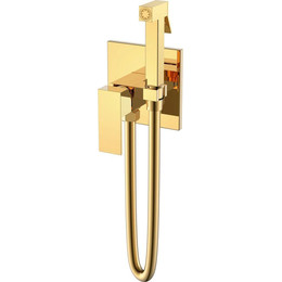 Набор для гигиенического душа Boheme Qubic 477-G, gold, Цвет производителя: gold - фото 