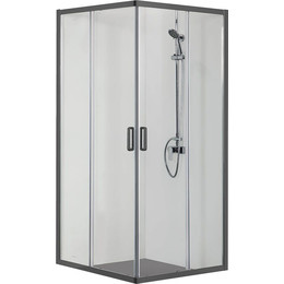 Душевое ограждение Aquatek 90x90 см AQ ARI KV09020BL, чёрный/прозрачное - фото 