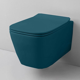 Унитаз подвесной безободковый ArtCeram A16 ASV003 42 00, Verde petrolio, Цвет производителя: зелёный - фото 