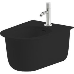 Биде подвесное ArtCeram Chic CHB001 17 00, чёрный матовый - фото 