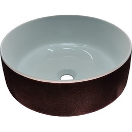Раковина-чаша ArtCeram Cognac 42 см COL001 01 65 bianco/testa di moro - фото 