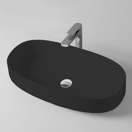Раковина-чаша ArtCeram Cognac 68 см COL005 17 00, чёрный матовый - фото 