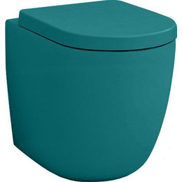 Унитаз приставной безободковый ArtCeram File 2.0 FLV005 43 00, verde foresta - фото 