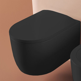 Унитаз подвесной ArtCeram Monet MNV001 17 00, чёрный матовый, Цвет производителя: чёрный матовый - фото 