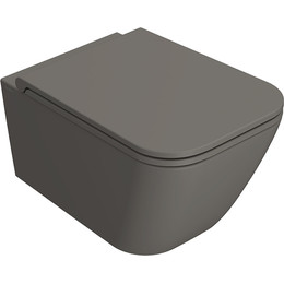 Унитаз подвесной безободковый Globo Stone STS05.AT, agata, Цвет производителя: серый - фото 