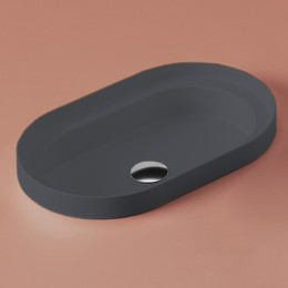 Раковина врезная на столешницу ArtCeram Fuori Scala 58 см TFL033 37 00, blu denim - фото 