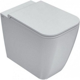 Унитаз приставной безободковый Globo Stone ST004BI - фото 