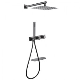 Душевая система для ванны с термостатом Abber Rund AF8750NG, никель - фото 