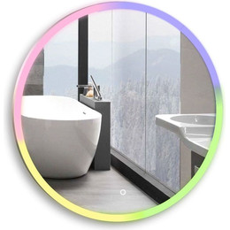 Зеркало Azario Perla neo - RGB 77 см LED-00002610 - фото 