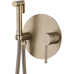 Набор для гигиенического душа Abber Emotion AF8826G, золото матовое - фото 