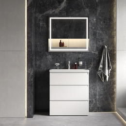 Комплект мебели Am.Pm Gem S 75 см BK91GF - фото 