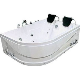 Ванна акриловая Loranto с подголовниками и смесителем CS-806 R 170х116 см (Без гидромассажа) - фото 