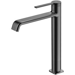 Смеситель для раковины высокий Azario Vincente AZ-VPV168R26AJ, графит, Цвет производителя: оружейная сталь - фото 