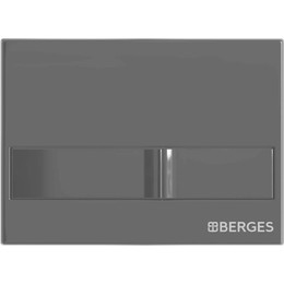 Кнопка смыва Berges Wasserhaus Line 040016, черный глянцевый - фото 