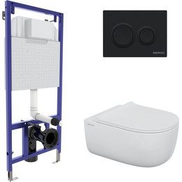 Инсталляция Berges Wasserhaus Novum с подвесным унитазом Ego XL Rimless 043303 - фото 