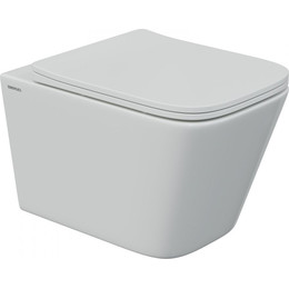 Унитаз подвесной Berges Wasserhaus Floe S Rimless 082134 с крышкой микролифт - фото 