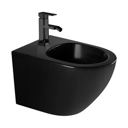 Биде подвесное Abber Bequem AC1150MB, черный матовый - фото 