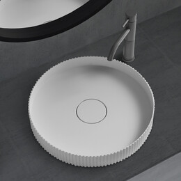 Раковина-чаша Abber Stein 40 см AS2604, белый матовый - фото 