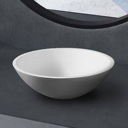 Раковина-чаша Abber Stein 40 см AS2608, белый матовый - фото 