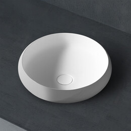 Раковина-чаша Abber Stein 40 см AS2613, белый матовый - фото 