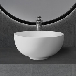 Раковина-чаша Abber Stein 40 см AS2617, белый матовый - фото 