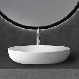 Раковина-чаша Abber Stein 60 см AS2619, белый матовый - фото 