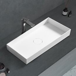 Раковина-чаша Abber Stein 80 см AS2622, белый матовый - фото 