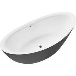 Ванна отдельностоящая Grossman Galaxy 180x85 см GR-1402MB, черный матовый - фото 