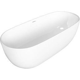 Ванна отдельностоящая Grossman Classic 170x80 см GR-2501M, белый матовый - фото 