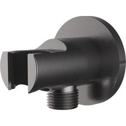 Шланговое подсоединение с держателем Vincea VSC-31GM, вороненая сталь - фото 