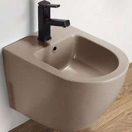 Биде подвесное CeramaLux В2342BDMC, капучино - фото 