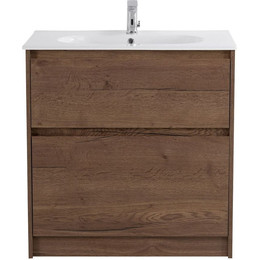 Тумба напольная с раковиной BelBagno KRAFT-1000-2C-PIA-RT 100 см, Rovere Tabacco (раковина BB1000ETL) - фото 
