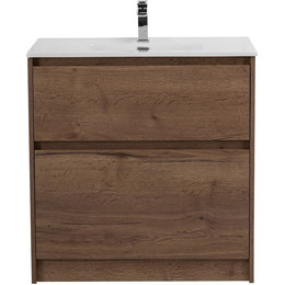 Тумба напольная с раковиной BelBagno KRAFT39-700/390-2C-PIA-RT 70 см, Rovere Tabacco - фото 