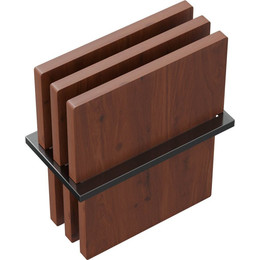 Вставка-держатель с досками Omoikiri FP-04 GM 4999114, вороненая сталь - фото 