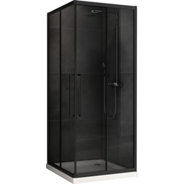 Душевое ограждение Abber Schwarzer Diamant 80x80 см AG02080BDTH, чёрный/тонированное - фото 