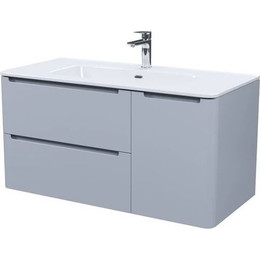 Тумба подвесная с раковиной Iddis Edifice 100 см EDI10L0i95K, светло-серый - фото 