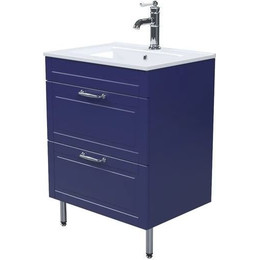 Тумба напольная с раковиной Iddis Oxford 60 см OXF60N0i95K, синий - фото 