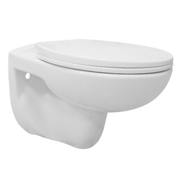 Унитаз подвесной безободковый Loranto Fredo CS-WH8005 с крышкой микролифт - фото 